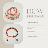 Rhodochrosite Beads Bracelet